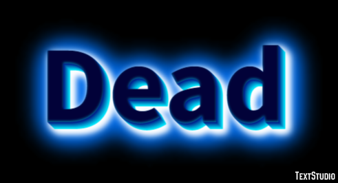 Dead Effetto testo
