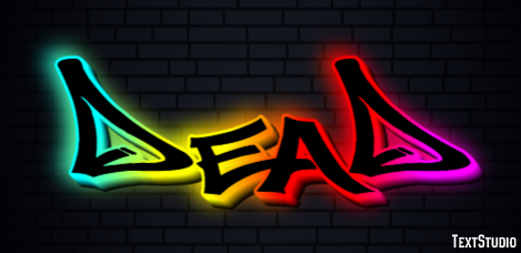 Dead Efeito de texto