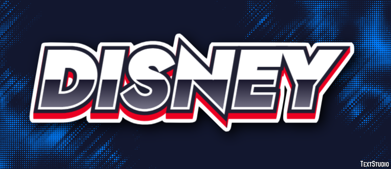 Disney Text Effect