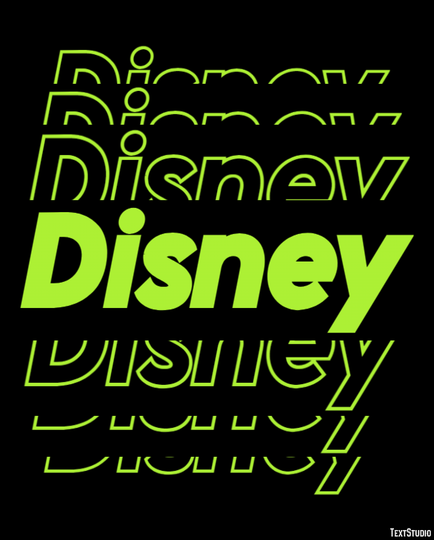 Disney Text Effect