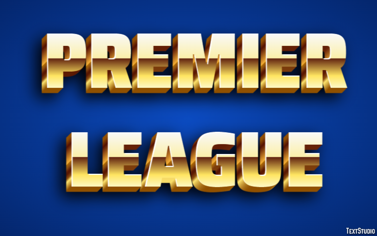 Premier League Efeito de texto