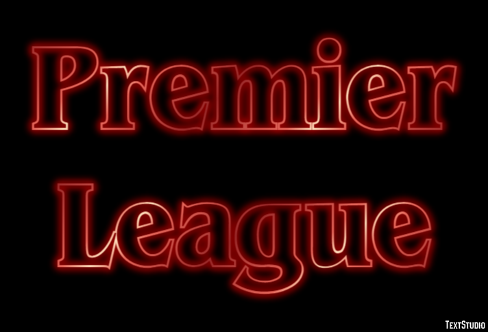 Premier League Effet de texte
