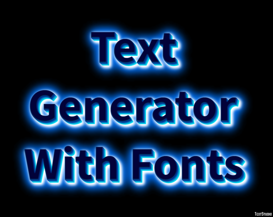 Text Generator With Fonts Effetto testo