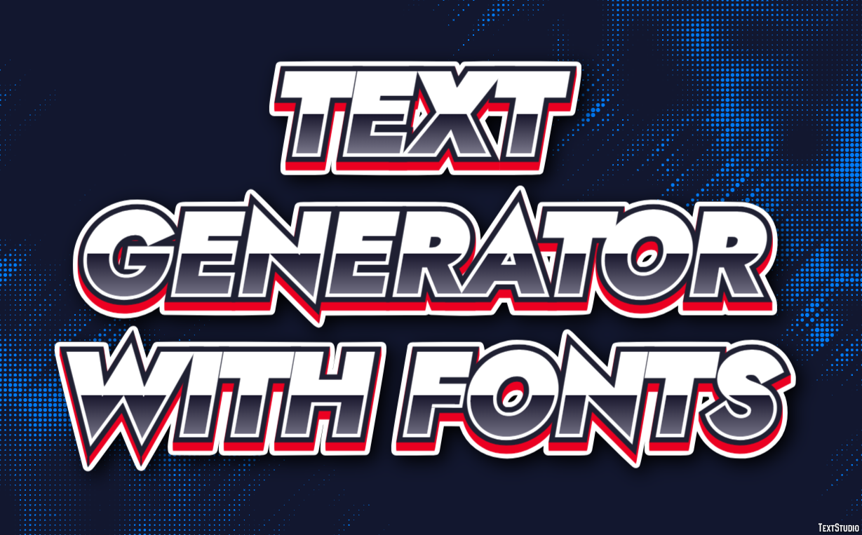 Text Generator With Fonts Effetto testo