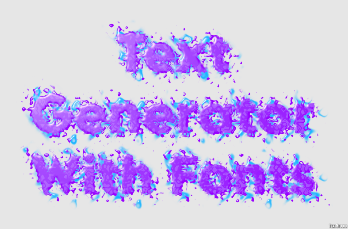 Text Generator With Fonts Effetto testo