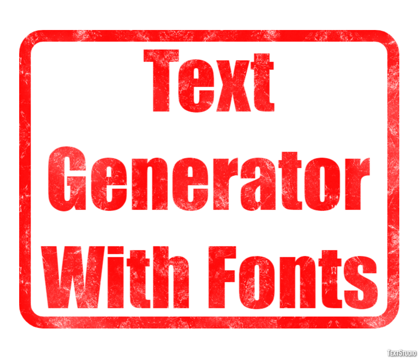 Text Generator With Fonts Effetto testo