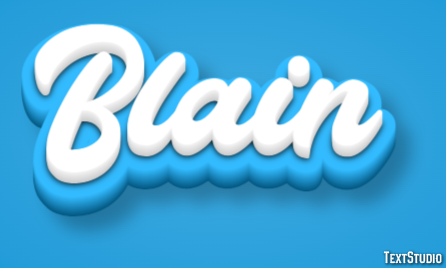Blain Text effect