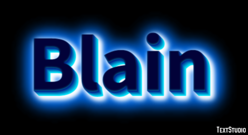 Blain Text effect