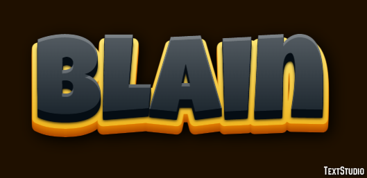 Blain Text effect