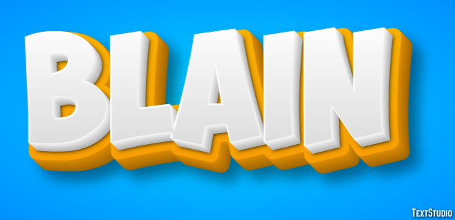 Blain Text effect