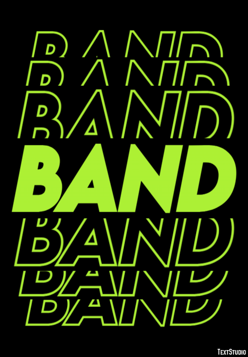 Band Tekst Effect