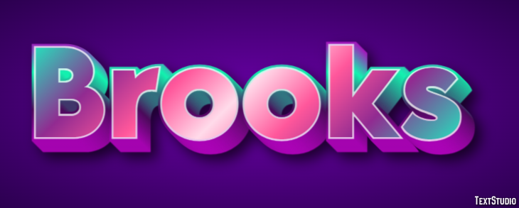 Brooks Text Effect