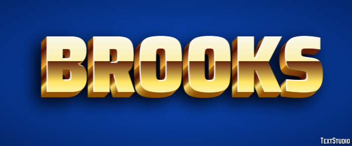 Brooks Text Effect