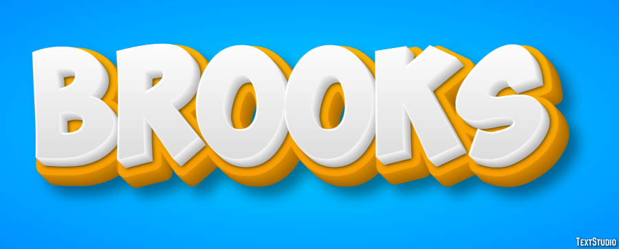Brooks Text Effect