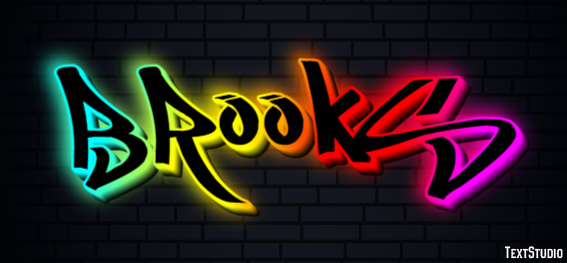 Brooks Text Effect