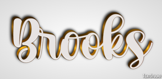 Brooks Text Effect