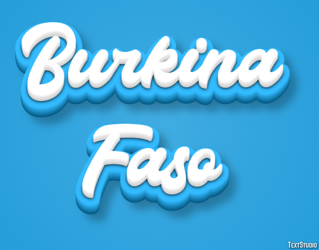 Burkina Faso Text effect