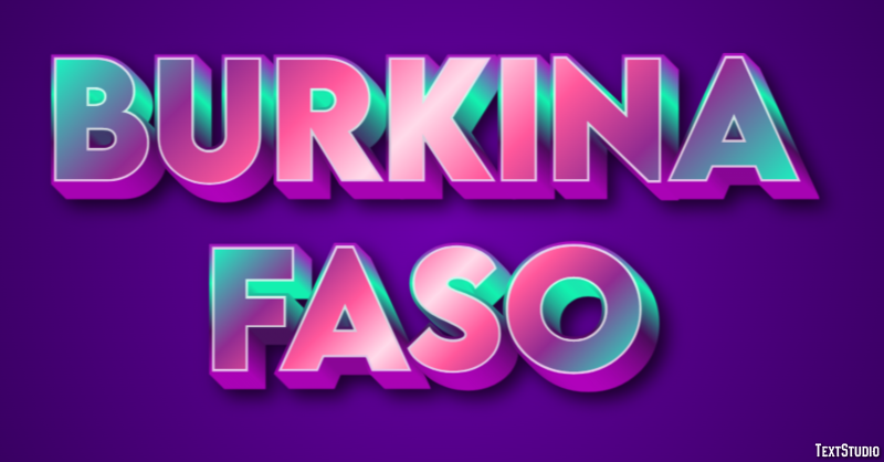 Burkina Faso Text effect