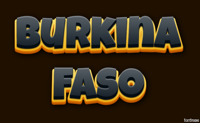 Burkina Faso Text effect