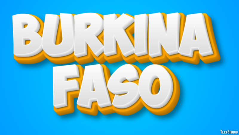 Burkina Faso Text effect