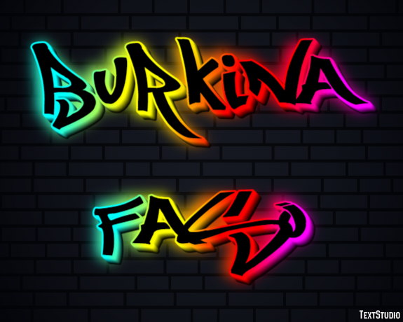 Burkina Faso Text effect