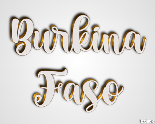 Burkina Faso Text effect