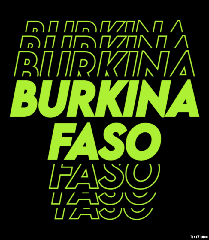 Burkina Faso Text effect