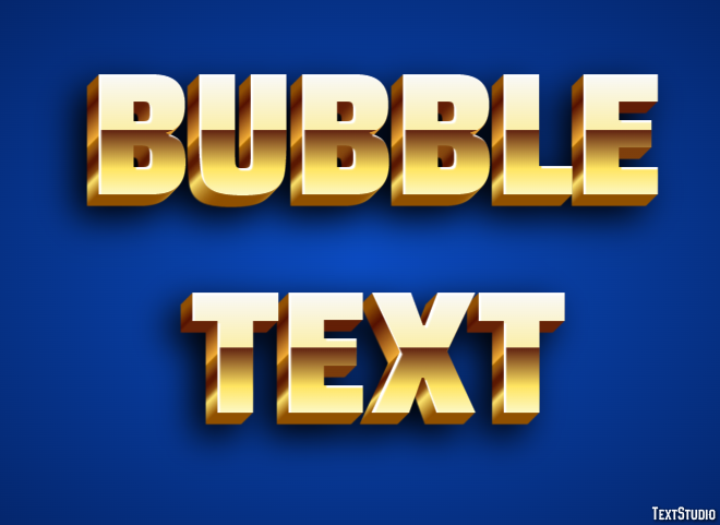 Bubble Text Effetto testo