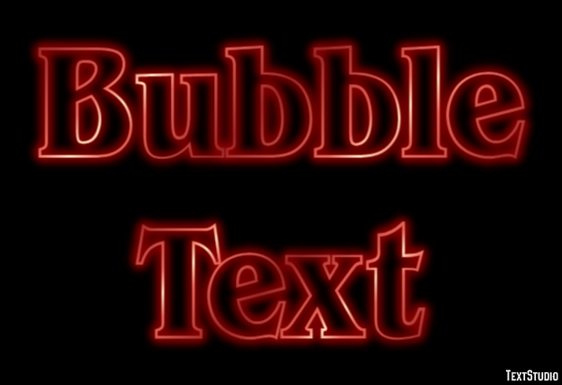 Bubble Text Tekst effect
