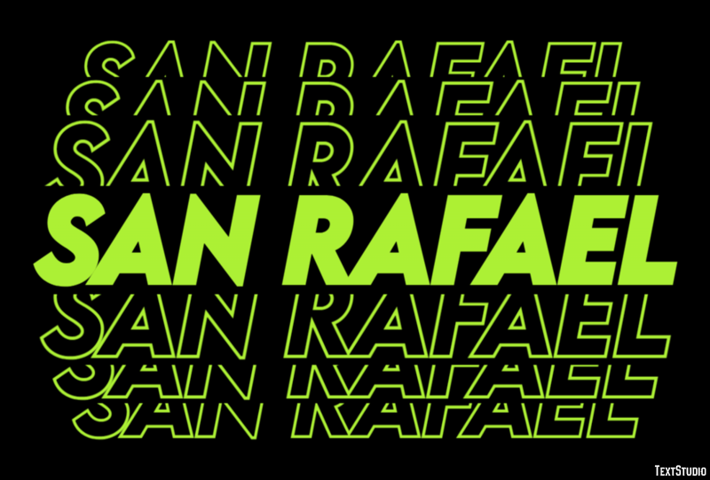 San Rafael Efekt tekstowy