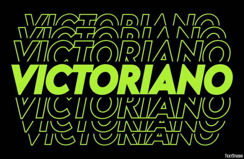 Victoriano Efecto de texto