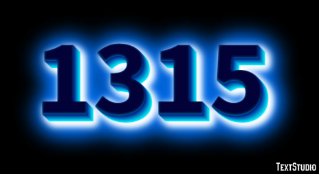 1315 Tekst Effect