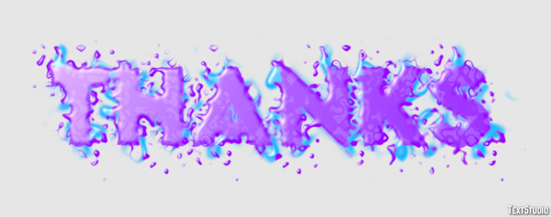 Thanks Effet de texte