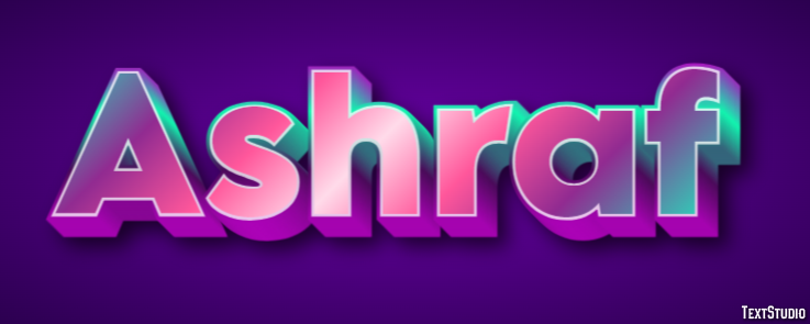 Ashraf Text Effect