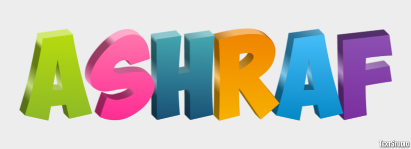 Ashraf Text Effect