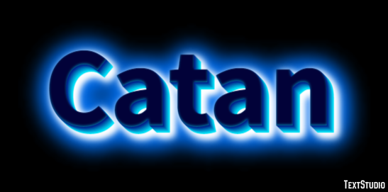 Catan Text Effect