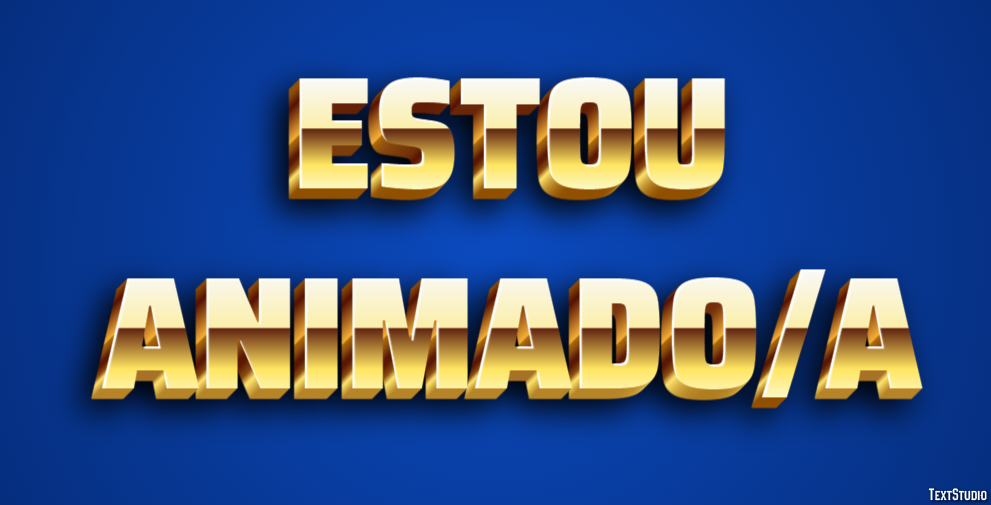 Estou animado/a Effet de Texte