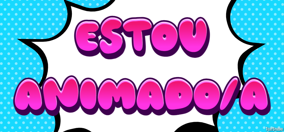 Estou animado/a Effet de Texte