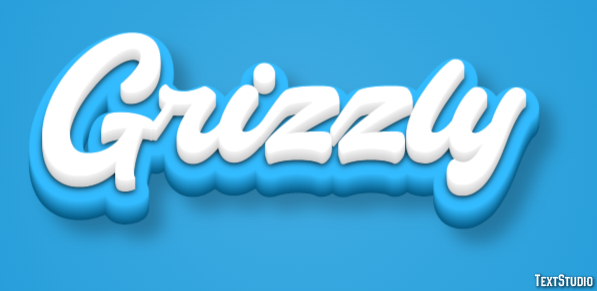 Grizzly Tekst effect