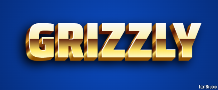 Grizzly Tekst effect