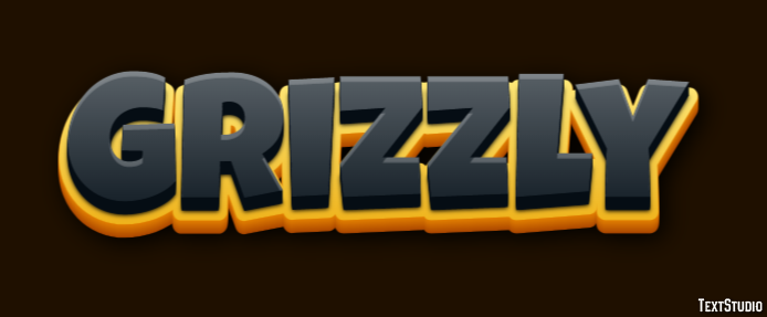Grizzly Tekst effect