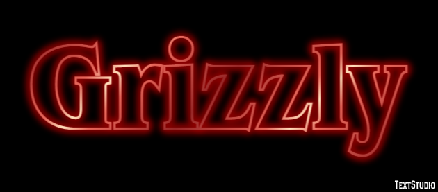 Grizzly Tekst effect