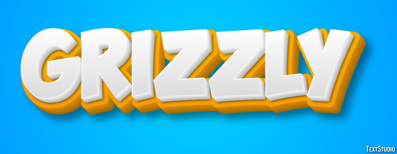 Grizzly Tekst effect