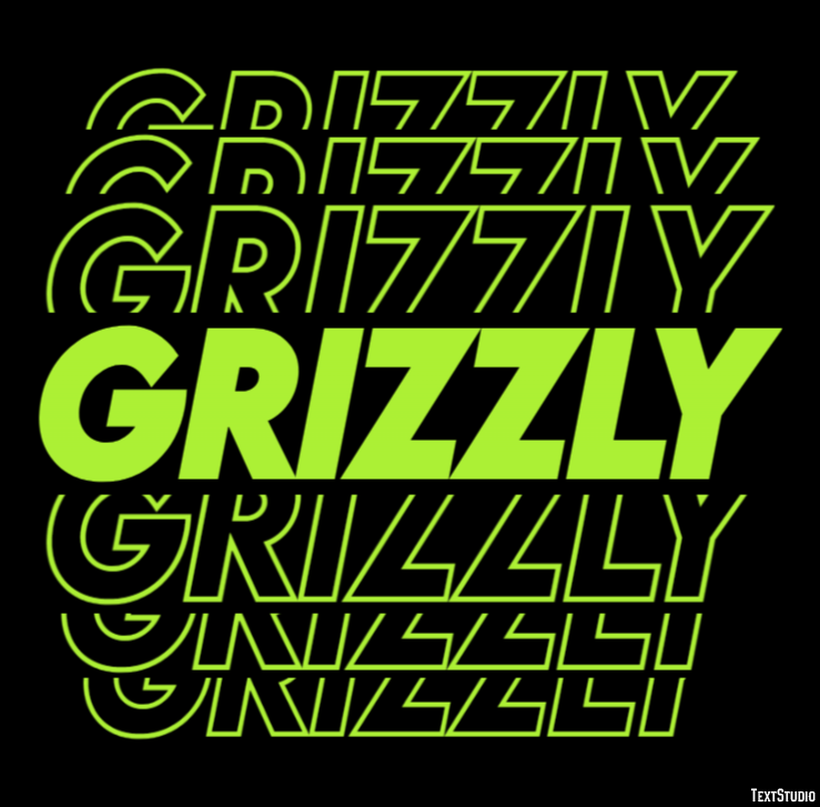 Grizzly Tekst effect