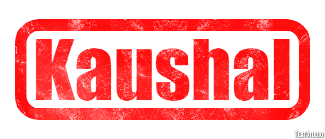Kaushal Text effect