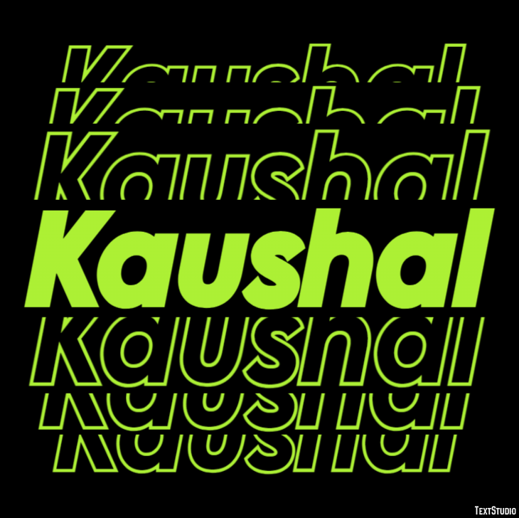 Kaushal Text effect