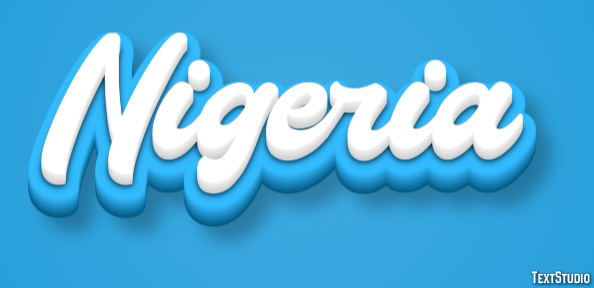 Nigeria Text effect