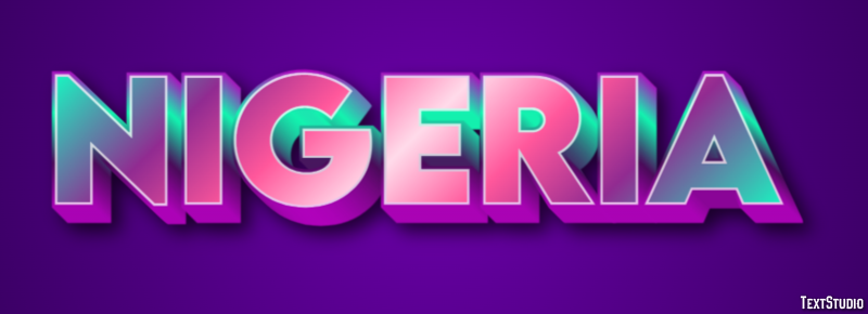 Nigeria Text effect