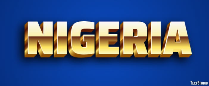 Nigeria Text effect