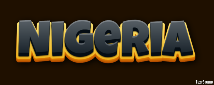 Nigeria Text effect